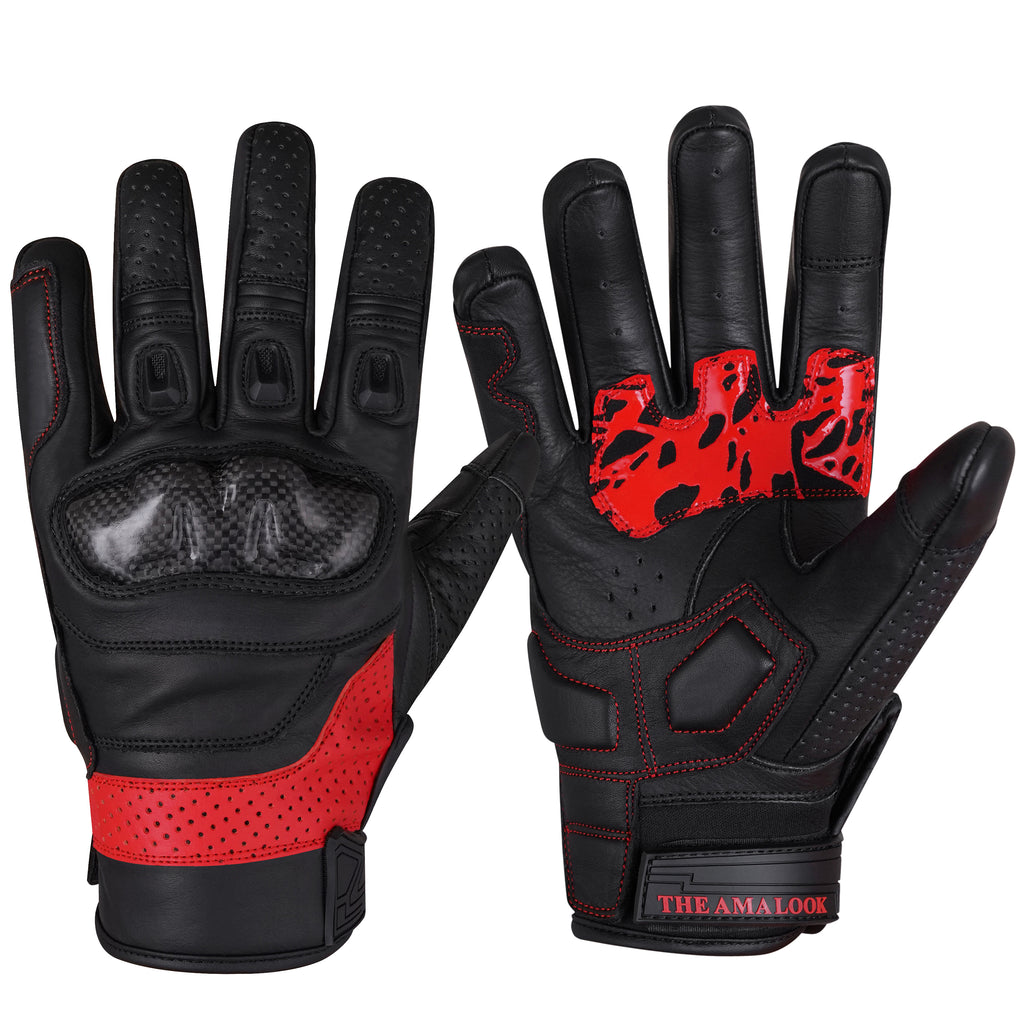 The AMA Look Summer Racing Gloves – Carbon Knuckle Protection R1
