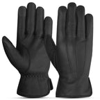 The AMA Look Cashmere Winter Leather Gloves