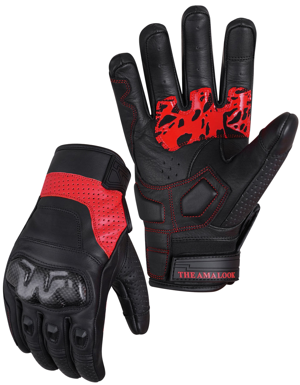 The AMA Look Summer Racing Gloves – Carbon Knuckle Protection R1