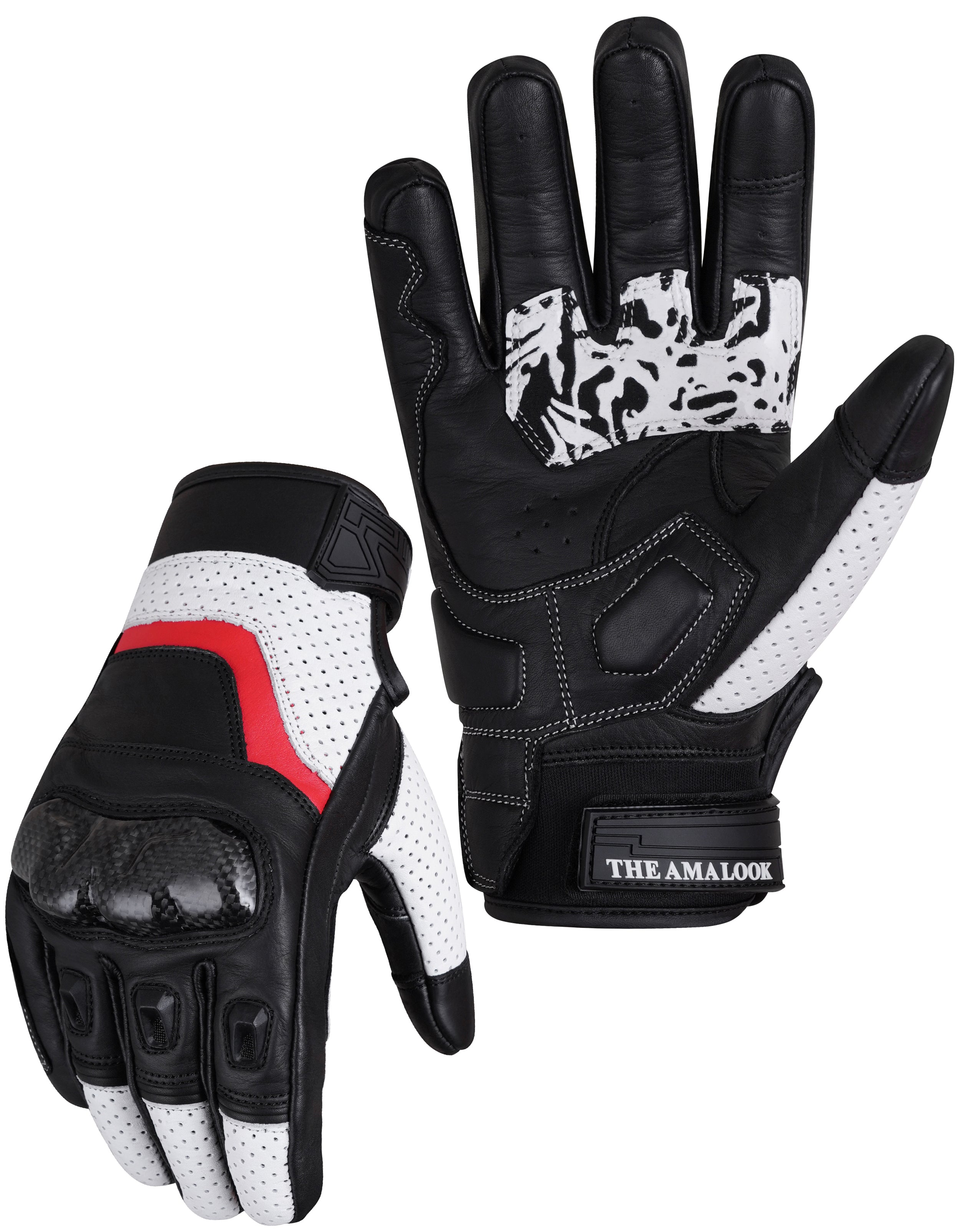 The AMA Look Summer Racing Gloves – Carbon Knuckle Protection W1