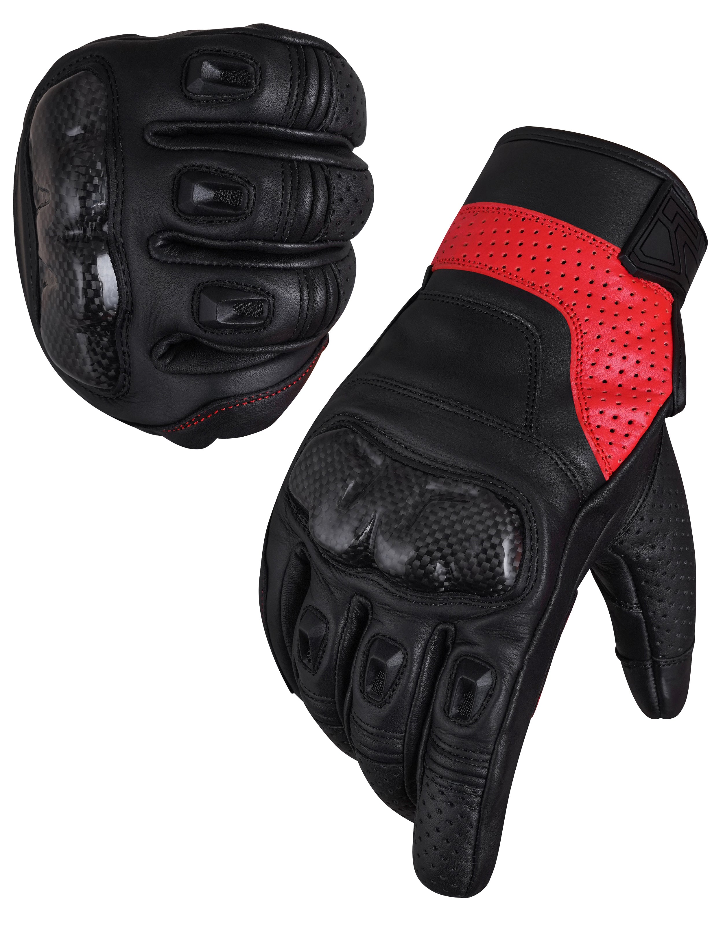 The AMA Look Summer Racing Gloves – Carbon Knuckle Protection R1