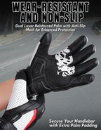 The AMA Look Summer Racing Gloves – Carbon Knuckle Protection W1