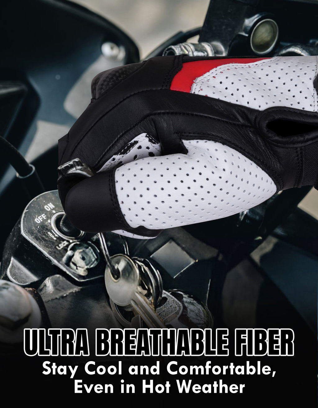 The AMA Look Summer Racing Gloves – Carbon Knuckle Protection W1
