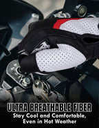 The AMA Look Summer Racing Gloves – Carbon Knuckle Protection W1