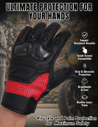 The AMA Look Summer Racing Gloves – Carbon Knuckle Protection R1