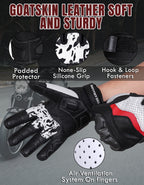 The AMA Look Summer Racing Gloves – Carbon Knuckle Protection W1
