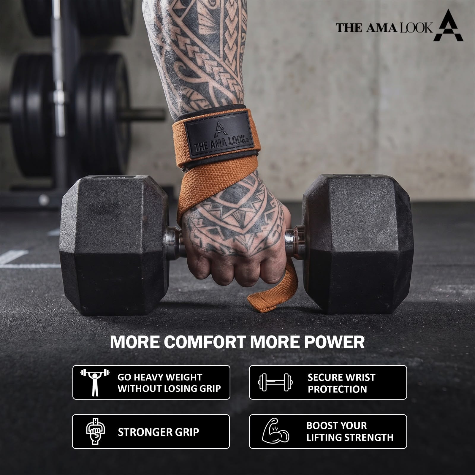 THE AMA LOOK Premium Lifting Straps O1