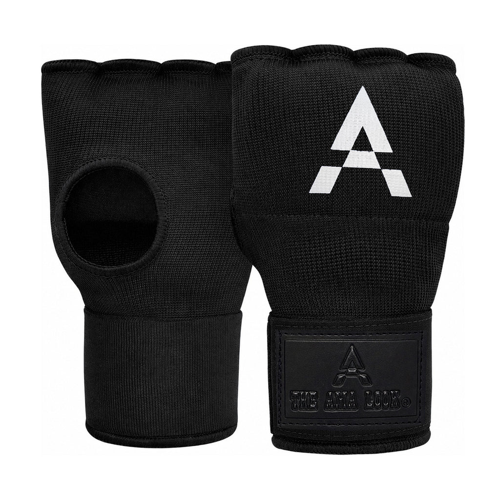 THE AMA LOOK Gel Boxing Hand Wraps Black