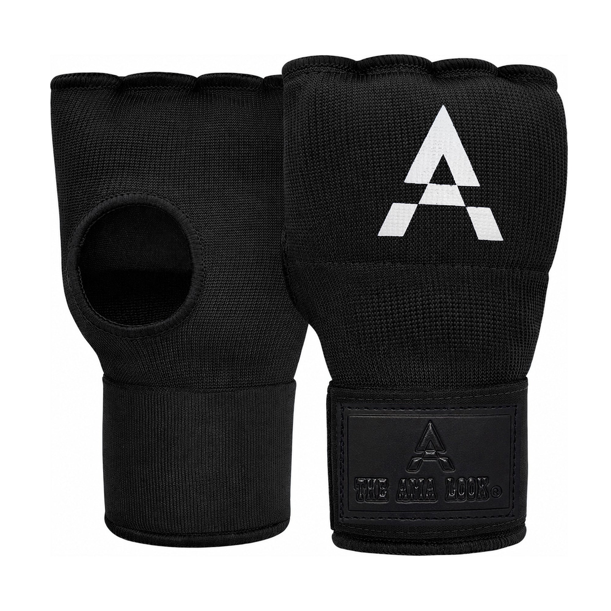 THE AMA LOOK Gel Boxing Hand Wraps Black