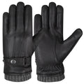 The AMA Premium Winter Leather Gloves Black