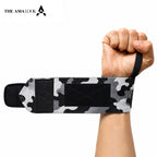 THE AMA LOOK Premium Weight Lifting Wrist Wraps Camo