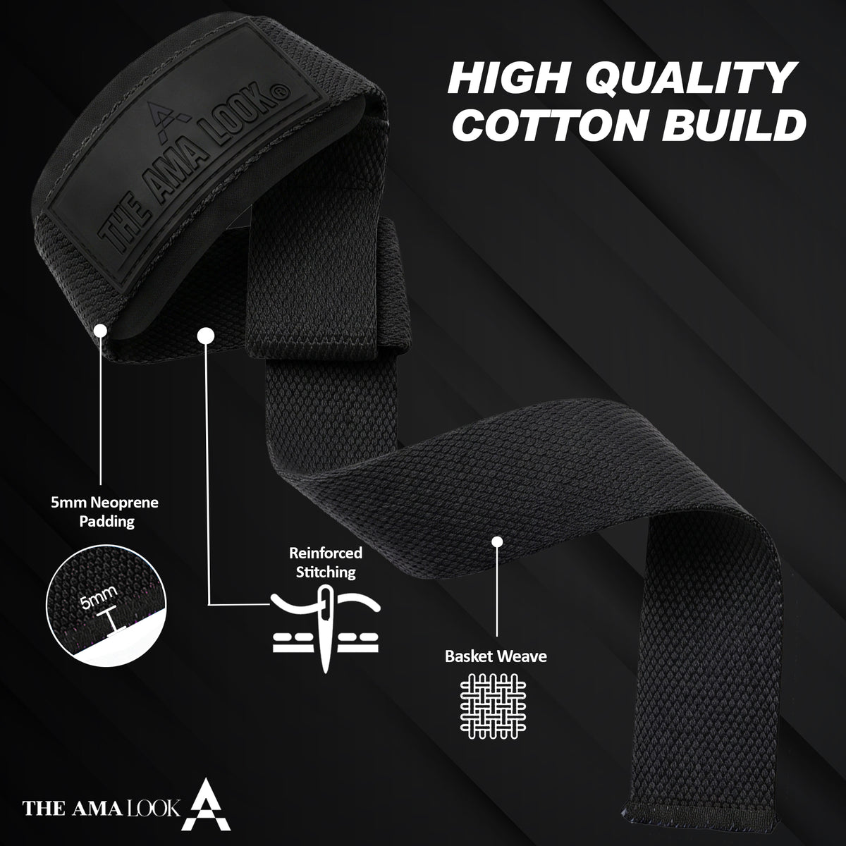 THE AMA LOOK Premium Lifting Straps B1