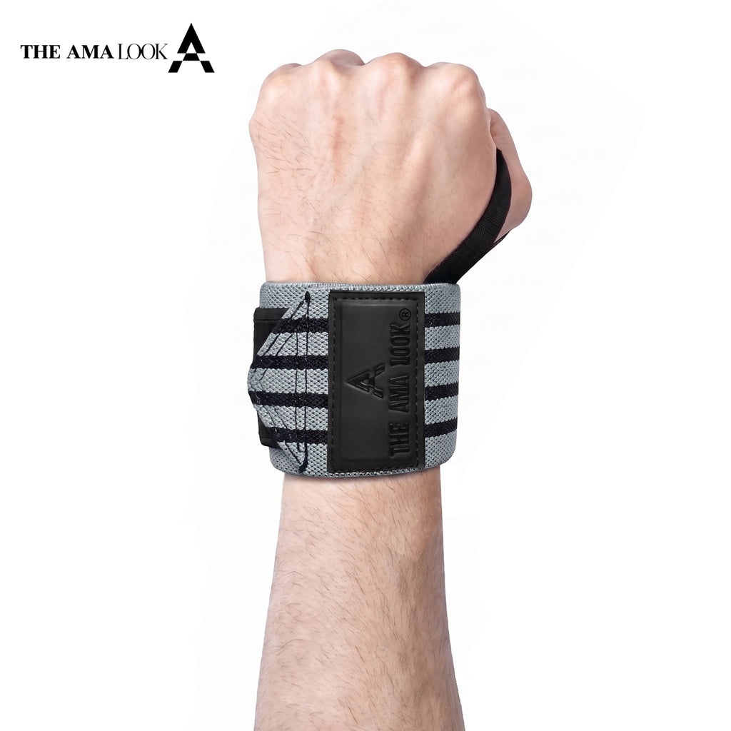 THE AMA LOOK Premium Weight Lifting Wrist Wraps G1