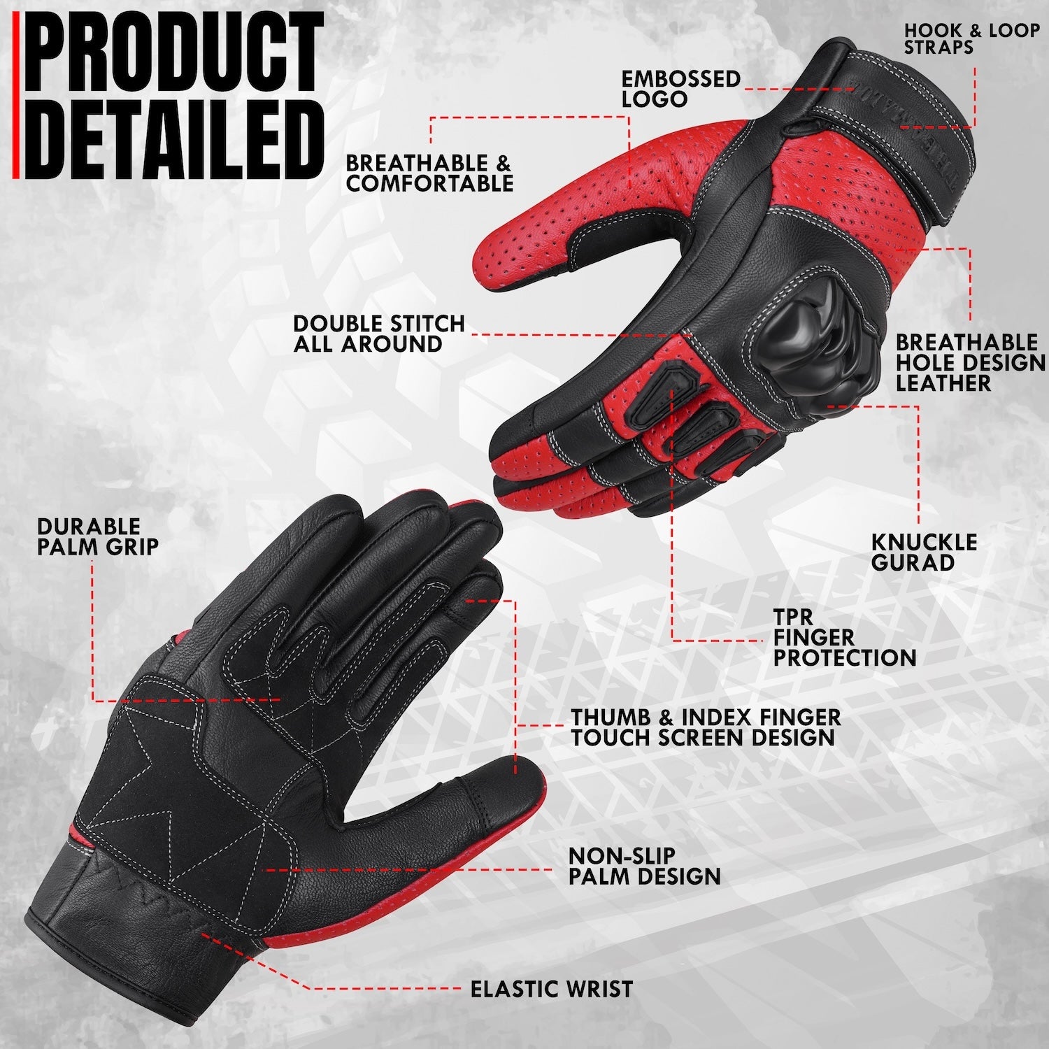 THE AMA LOOK Apex Motorcycle Gloves R1