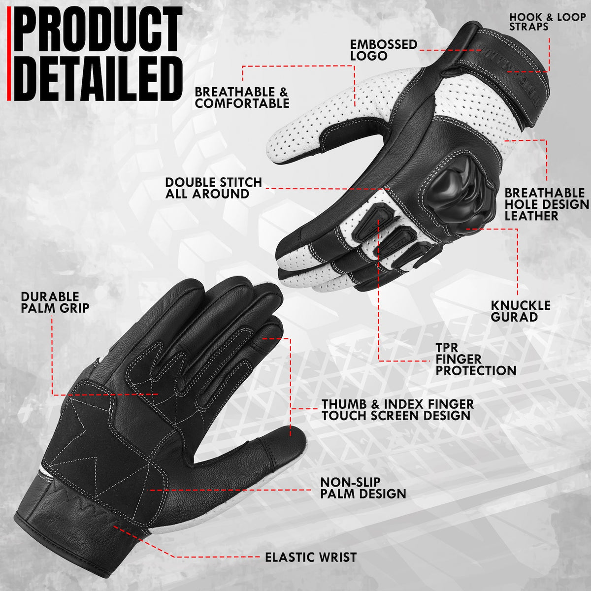 THE AMA LOOK Apex Motorcycle Gloves W1