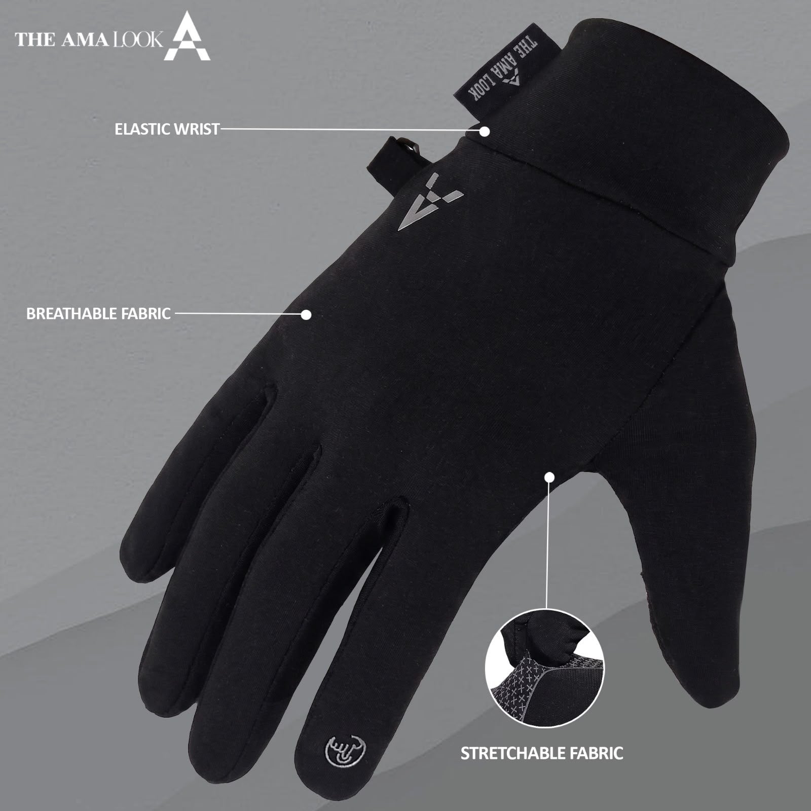 The AMA LOOK Anti-Slip Thermal Gloves