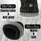 The AMA Premium Winter Leather Gloves Beige