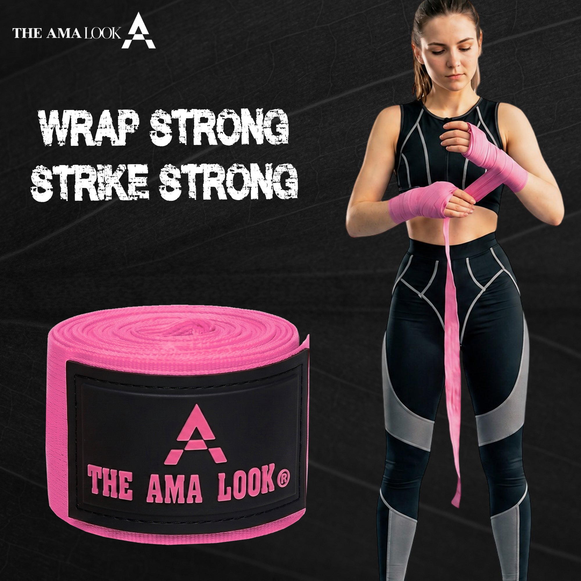 The AMA LOOK Knuckle Protected Hand Wraps P1