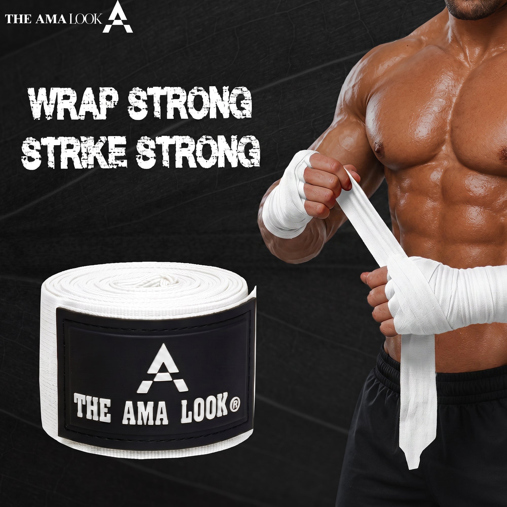 The AMA LOOK Knuckle Protected Hand Wraps W1