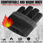 The AMA Premium Winter Leather Gloves Black