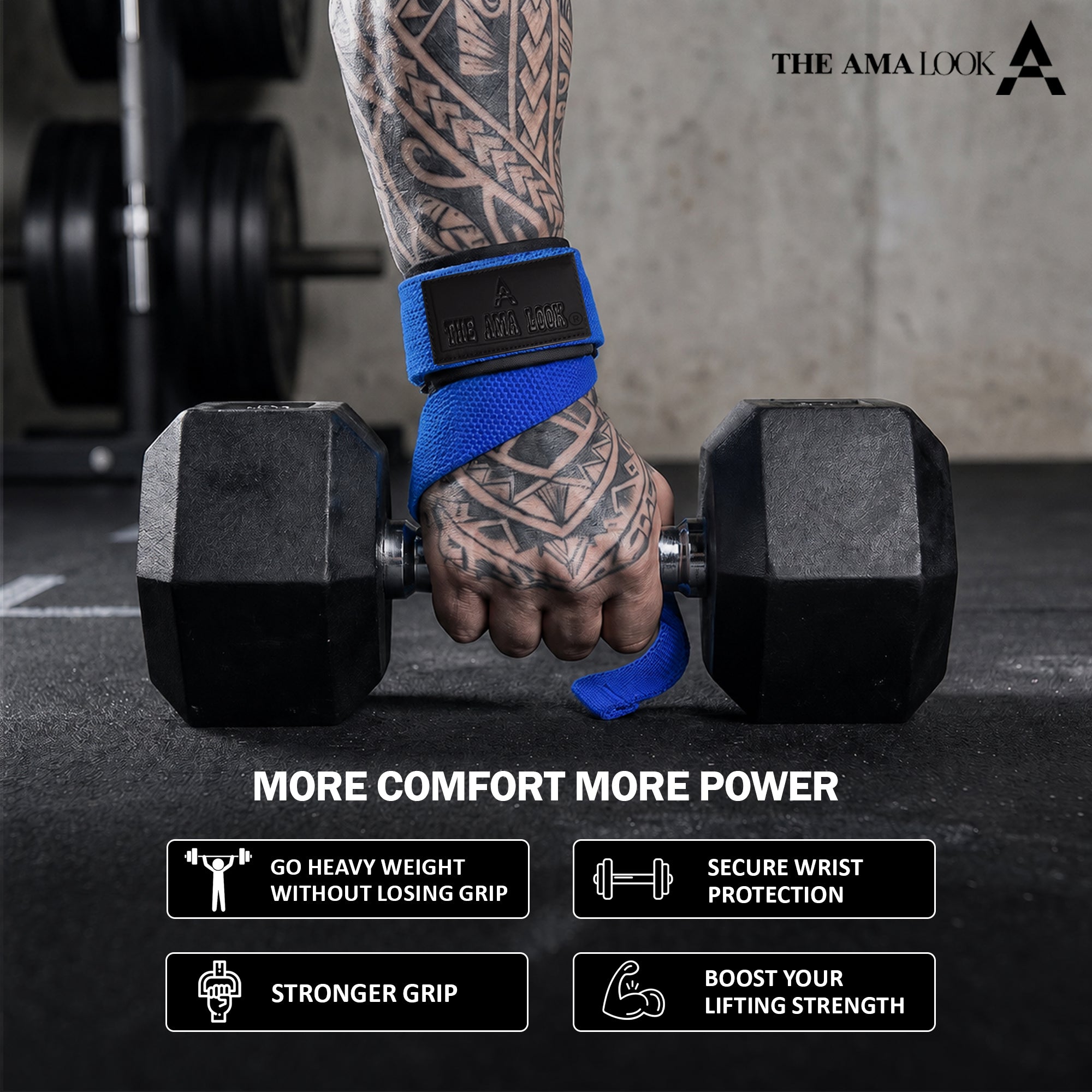 THE AMA LOOK Premium Lifting Straps B2