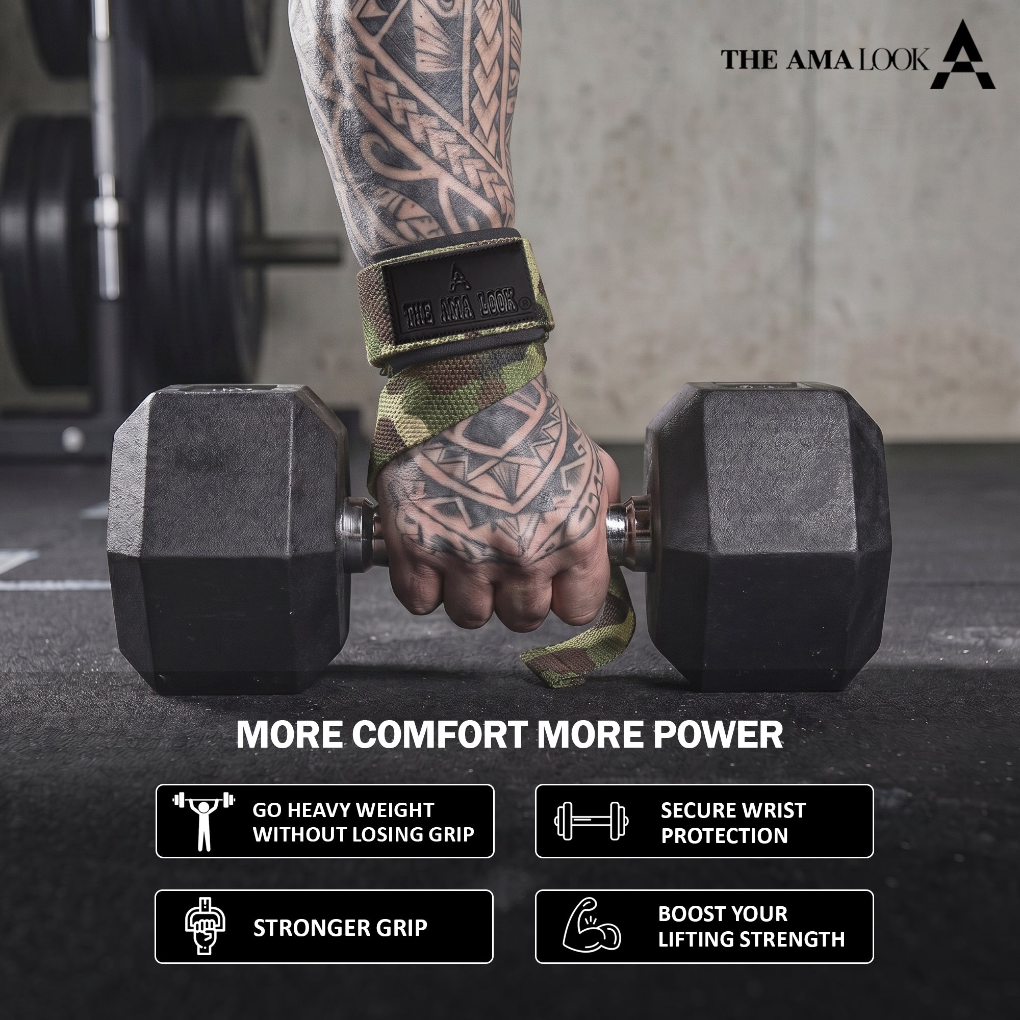 THE AMA LOOK Premium Lifting Straps C1