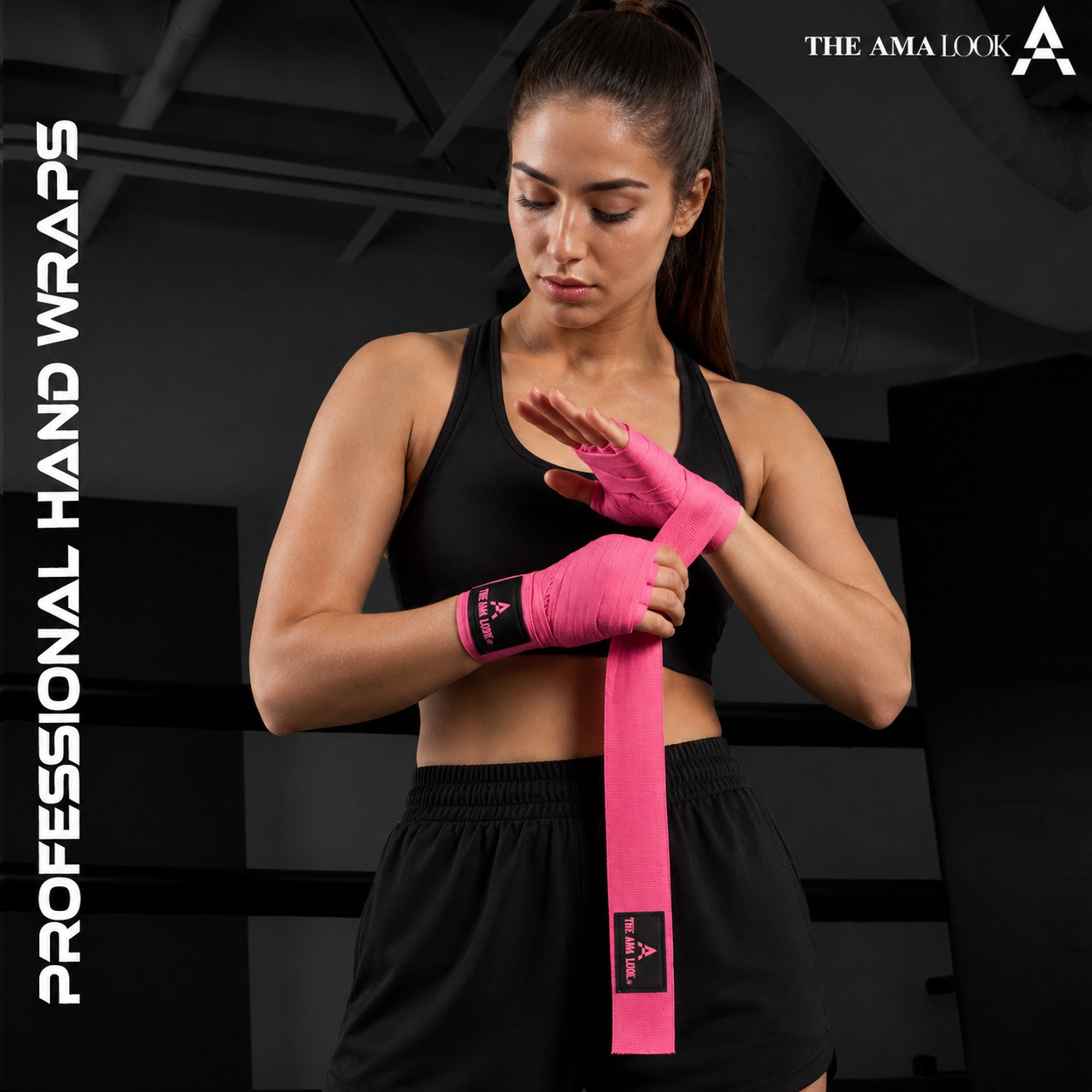 The AMA LOOK Knuckle Protected Hand Wraps P1