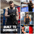 THE AMA LOOK Gel Boxing Hand Wraps Black