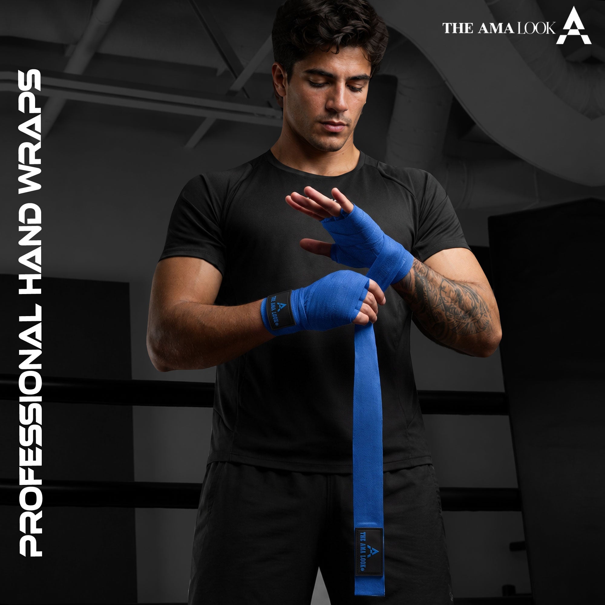The AMA LOOK Knuckle Protected Hand Wraps B2