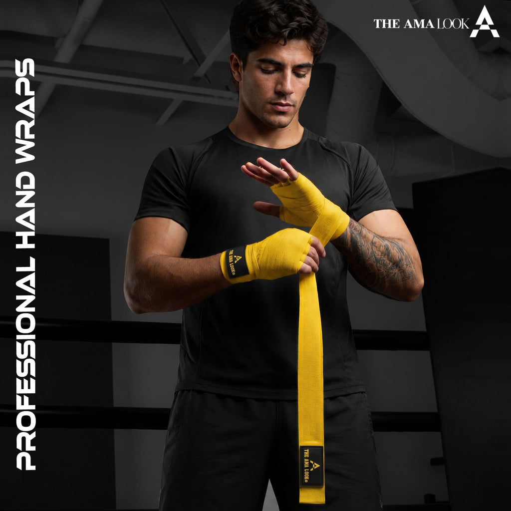 The AMA LOOK Knuckle Protected Hand Wraps Y1