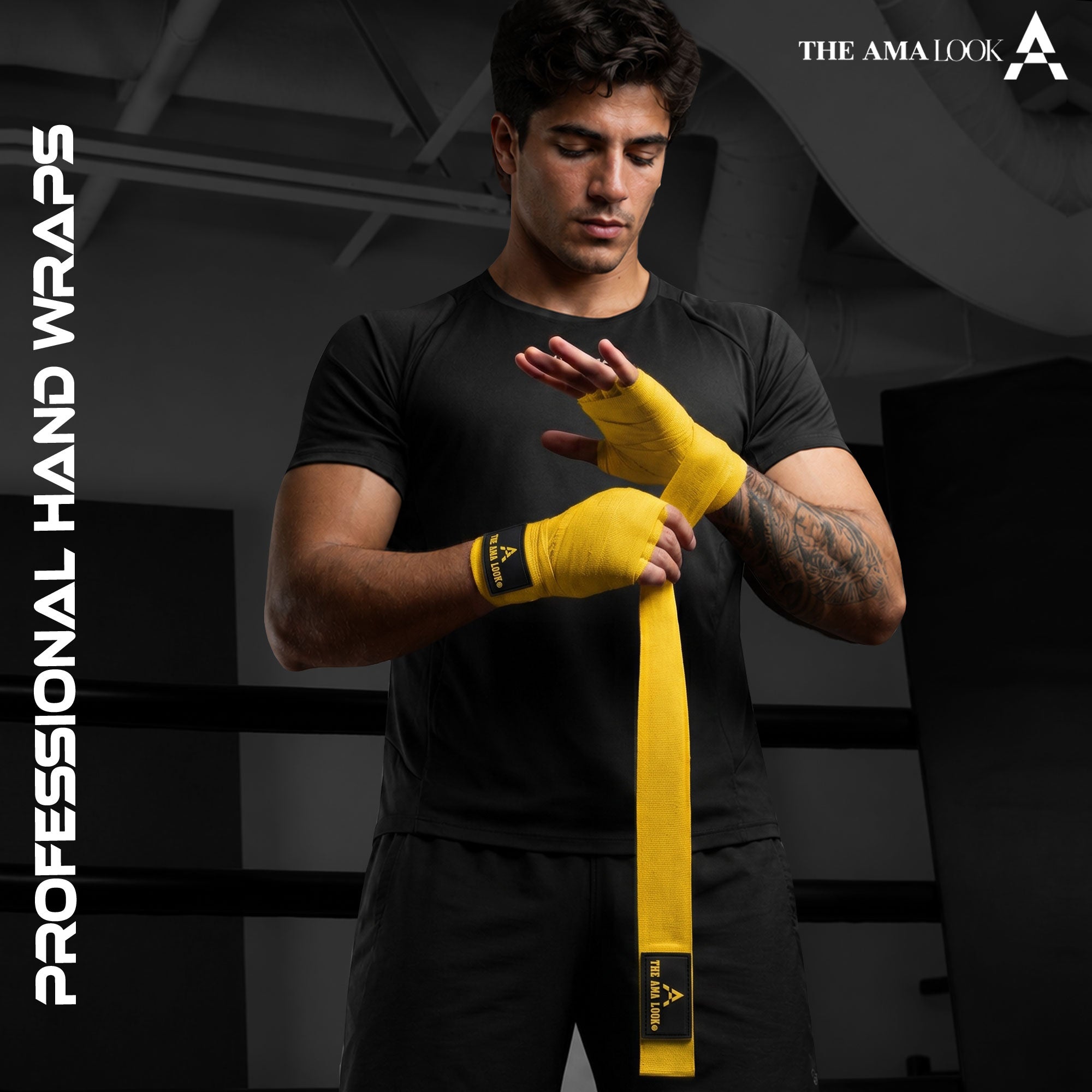 The AMA LOOK Knuckle Protected Hand Wraps Y1