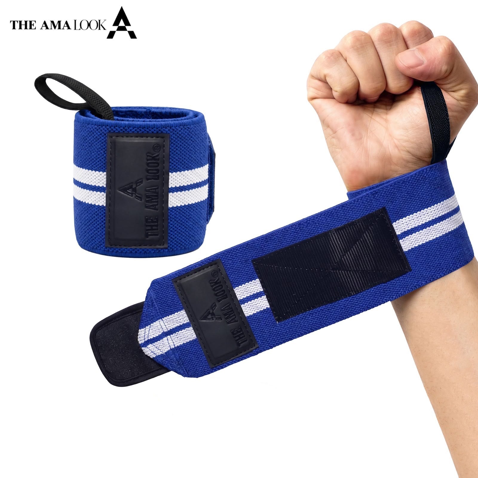 THE AMA LOOK Premium Weight Lifting Wrist Wraps B2