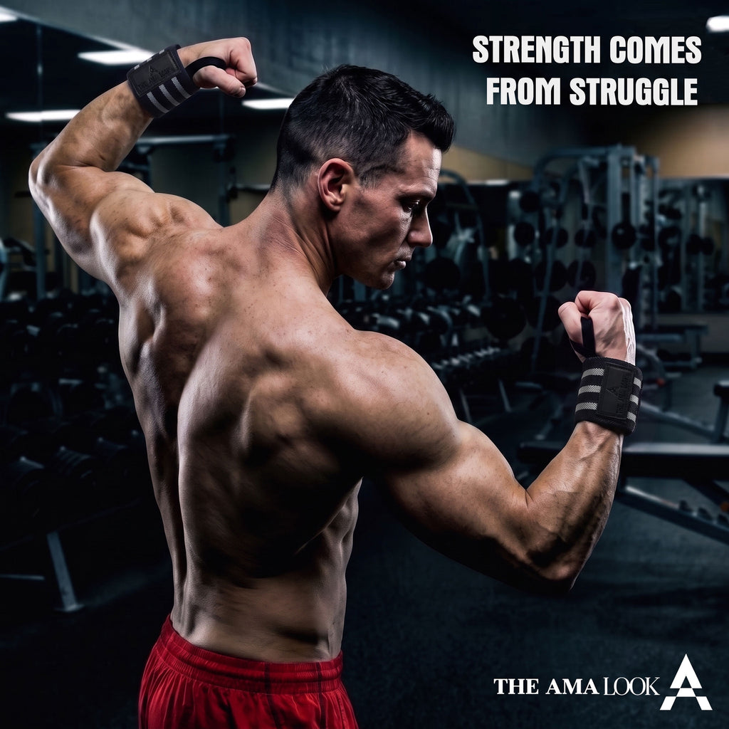 THE AMA LOOK Premium Weight Lifting Wrist Wraps G2