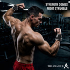 THE AMA LOOK Premium Weight Lifting Wrist Wraps Camo