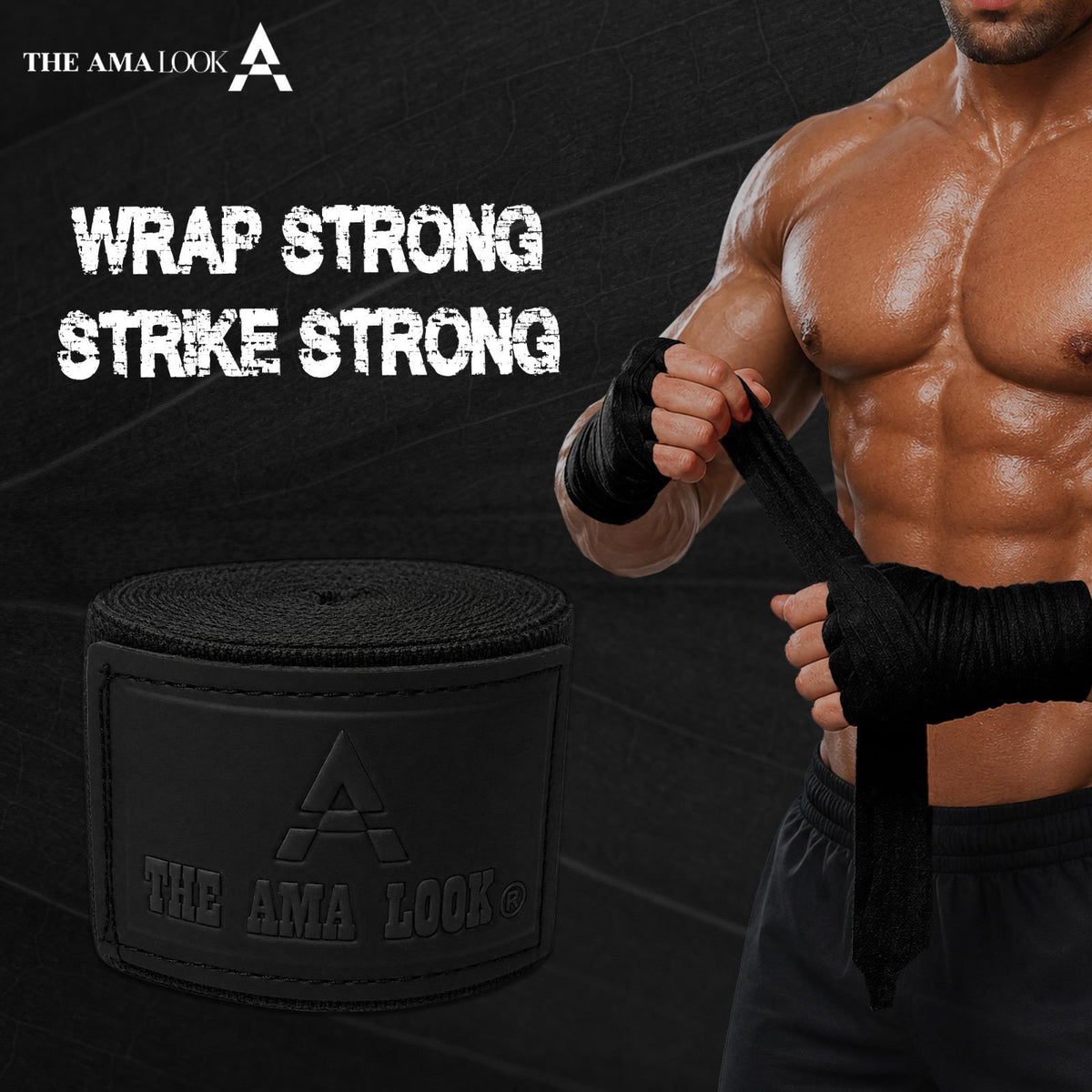 The AMA LOOK Knuckle Protected Hand Wraps B1