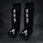 The AMA LOOK MMA Gel Padded Shin Guard Black