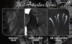 The AMA Look Perforated Leather Motorbike Gloves