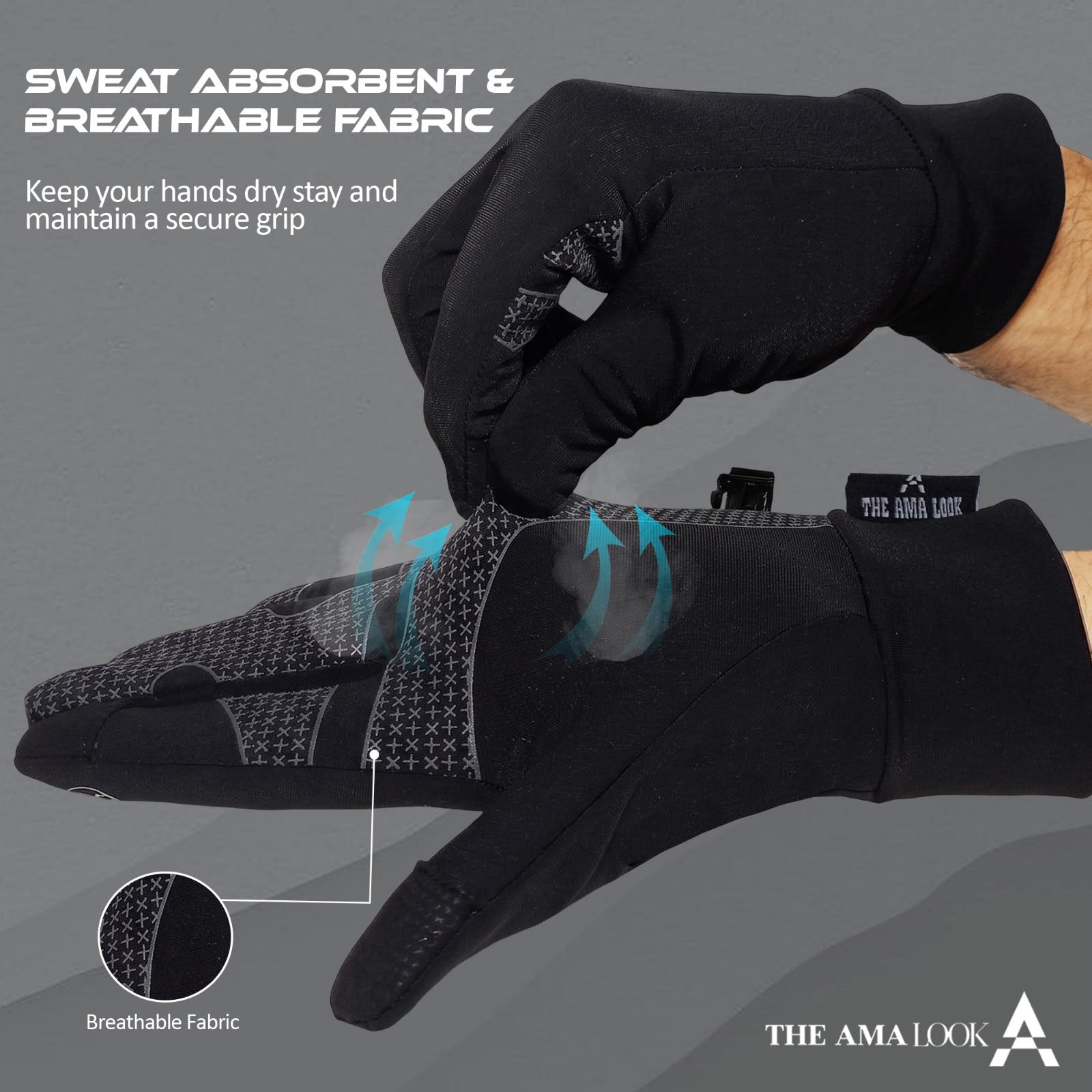 The AMA LOOK Anti-Slip Thermal Gloves