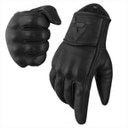 The AMA Look Premium Leather Motorcycle Gloves