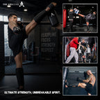 The AMA LOOK MMA Gel Padded Shin Guard Black