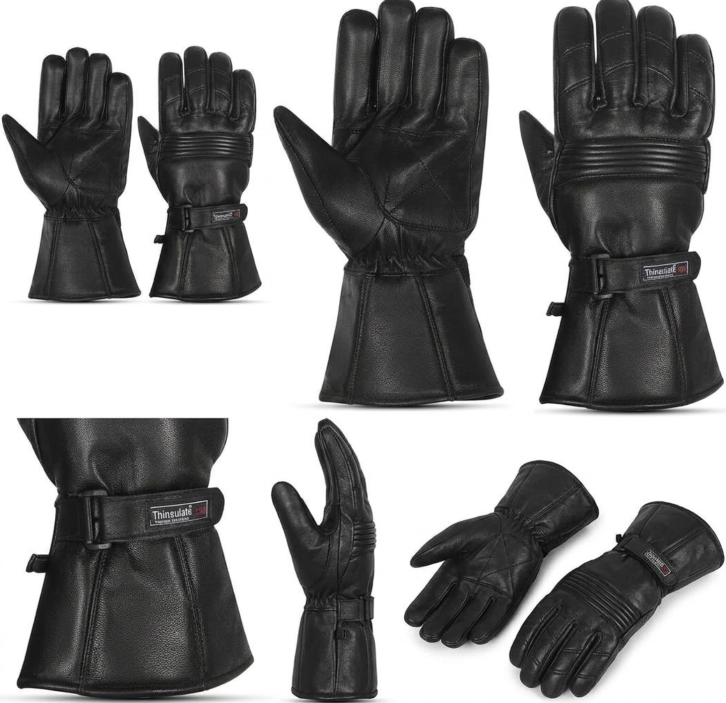 The AMA Look Thermal Motorcycle Gloves with 3M Thinsulate