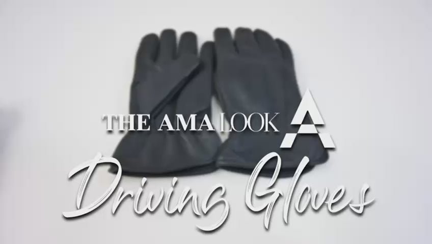 The AMA Look Cashmere Winter Leather Gloves
