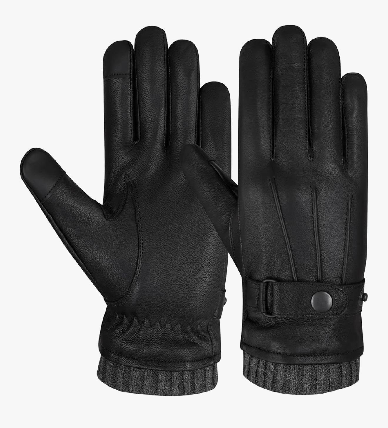 The AMA Premium Winter Leather Gloves